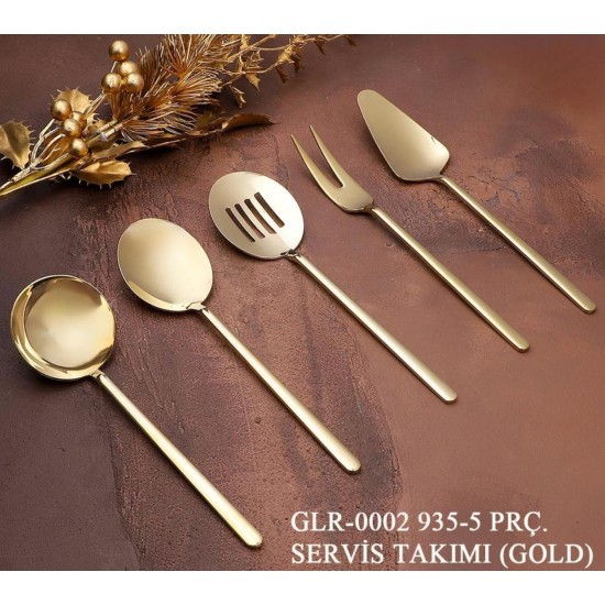 5 Parça Servis Takımı (Gold)