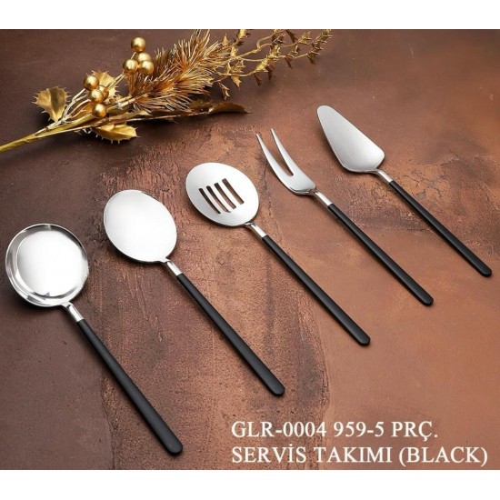 5 Parça Servis Takımı (Black)