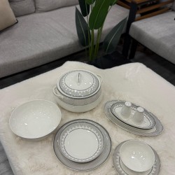 Aryıldız 60 Parça Bone Porselen Yemek Takımı 