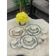ROYKING Bone China 6 Kişilik 42 Parça Kahvaltı Seti