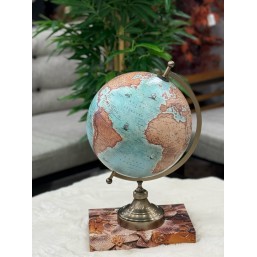 METAL AYAKLI ESKİTME RENK DEKOR KÜRE 