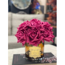 15 Güllü Dekoratif Vazo 