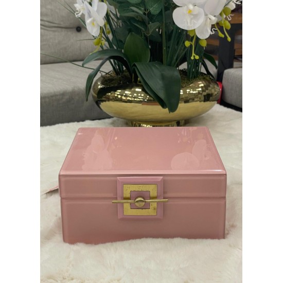 KÜÇÜK BOY PEMBE DEKORATİF KUTU 