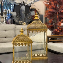 Metal Ferforje Eskitme Renk 2’li Decor Fener