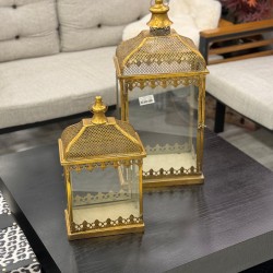 Metal Ferforje Eskitme Renk 2’li Decor Fener