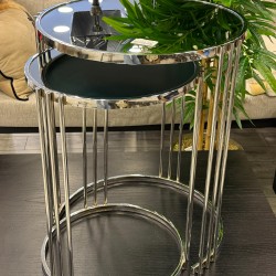 Ring  Plus 2’li Gümüş Renk Kaplama 2 Yıl Kaplama Garantili Zigon Sehpa