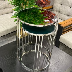 Ring  Plus 2’li Gümüş Renk Kaplama 2 Yıl Kaplama Garantili Zigon Sehpa