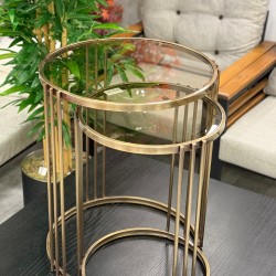 Ring  Plus 2’li Eskitme  Renk Kaplama 2 Yıl Kaplama Garantili Reflekte Renkli Cam Yada Bronz Aynalı Zigon Sehpa