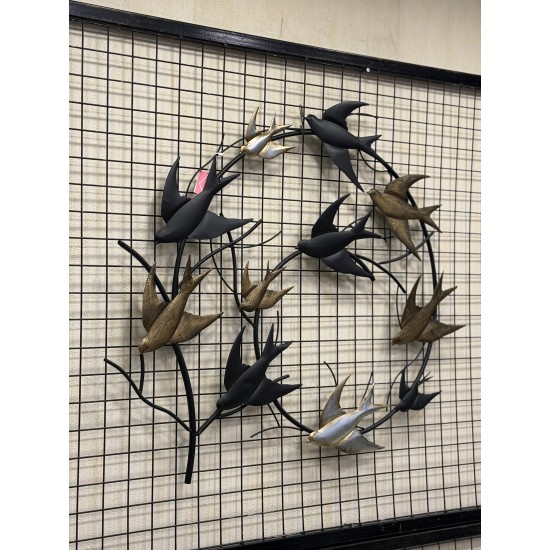 Metal Ferforje Uçan Kuşlar Sürüsü