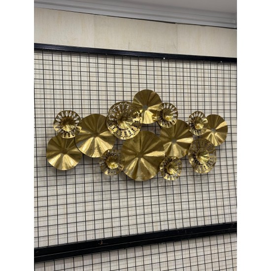 Metal Ferforje Altın Renk Duvar Pano 