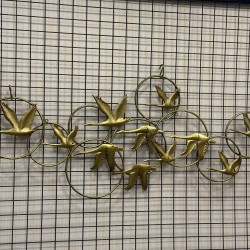 Metal Ferforje Uçan Ördekler Duvar Pano