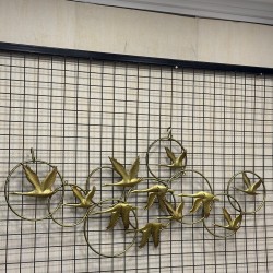 Metal Ferforje Uçan Ördekler Duvar Pano