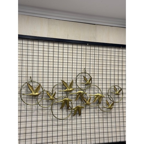 Metal Ferforje Uçan Ördekler Duvar Pano