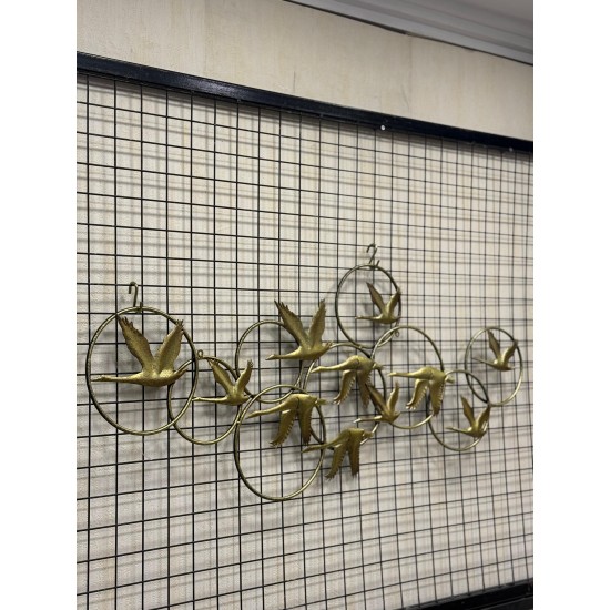 Metal Ferforje Uçan Ördekler Duvar Pano