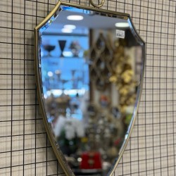 Eskitme Renk Metal Dekoratif Duvar Aynası