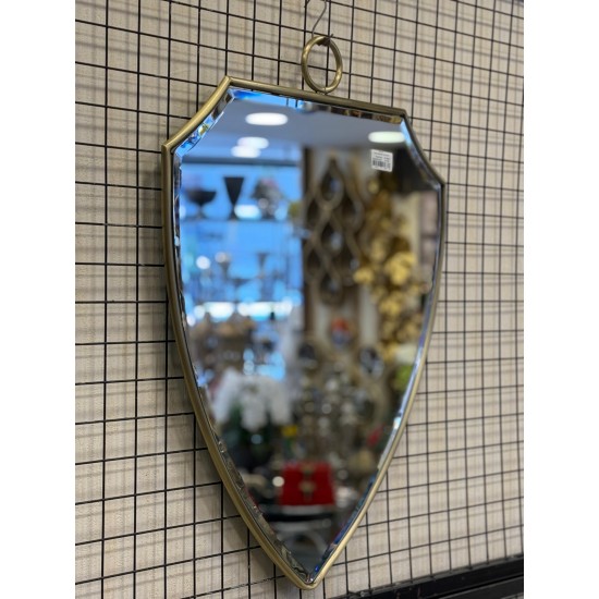 Eskitme Renk Metal Dekoratif Duvar Aynası