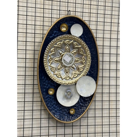 Metal Oval Ferforje Duvar Pano 