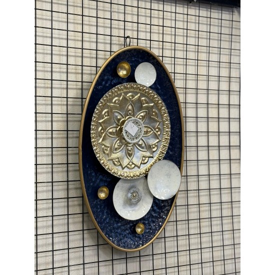 Metal Oval Ferforje Duvar Pano 