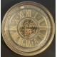 Metal Bronz  Renk Çarklı Saat 