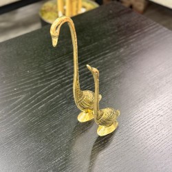 2’li Pirinç Dekor Kuğu Biblo 