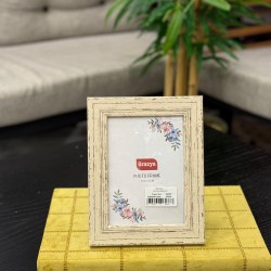 Eskitme Kırık Beyaz Renk Resim Çerçevesi