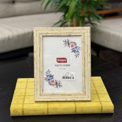 Eskitme Kırık Beyaz Renk Resim Çerçevesi