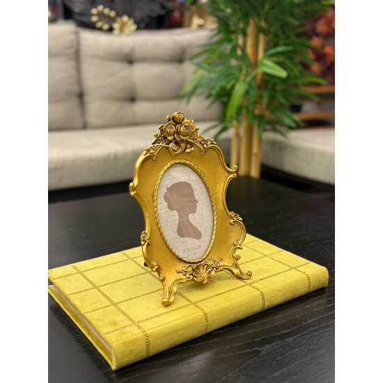 Polyester Gold Renk Resim Çerçevesi 