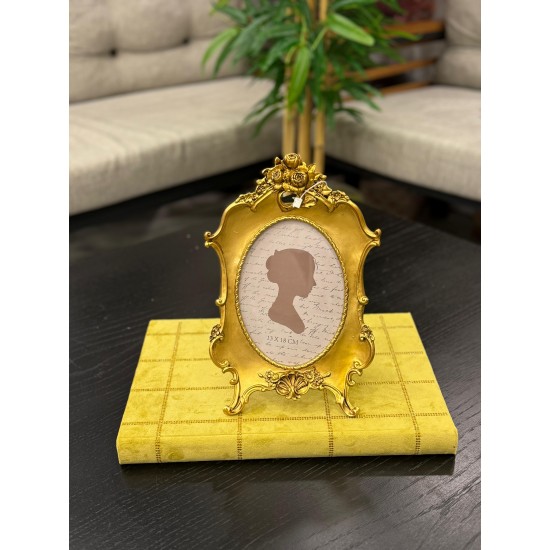 Polyester Gold Renk Resim Çerçevesi 