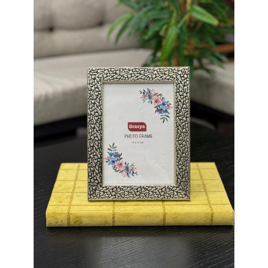 Pvc Gümüş Renk Eskitme Resim Çerçevesi 