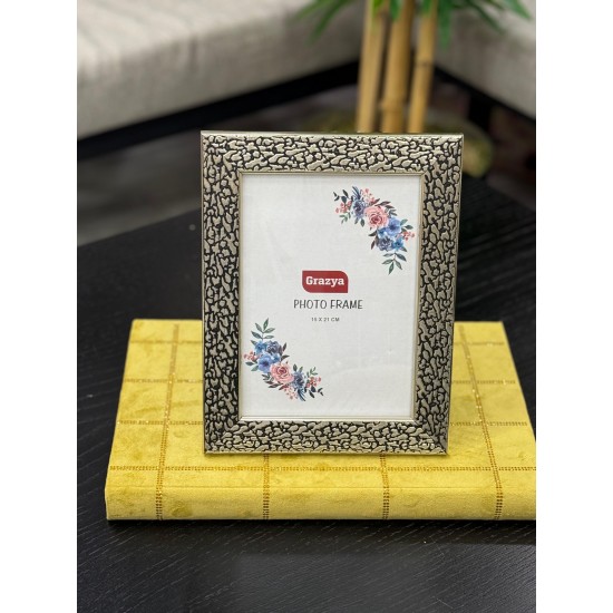 Pvc Gümüş Renk Eskitme Resim Çerçevesi 