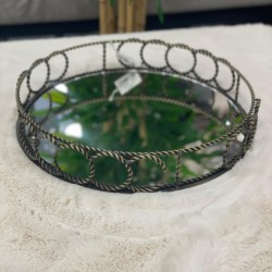 Eskitme Yuvarlak Audi Halka Model  Tepsi 