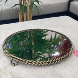 Yuvarlak Jardiyer Eskitme Tepsi 