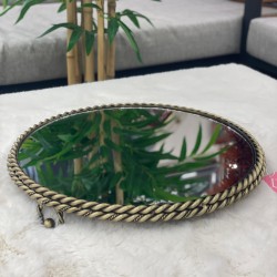 Yuvarlak Jardiyer Eskitme Tepsi 