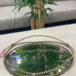 Yuvarlak Halat Eskitme Tepsi