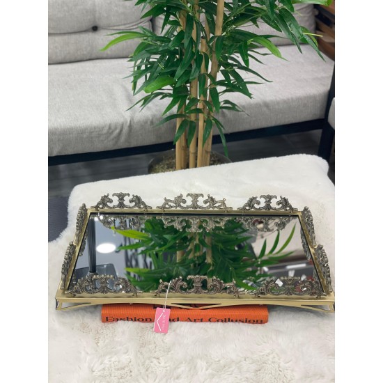 Eskitme Dikdörtgen Tepsi