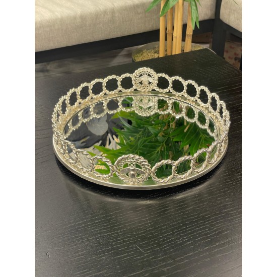 Gümüş Halka Model Tepsi 