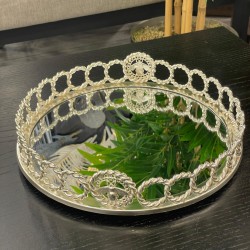 Gümüş Halka Model Tepsi 