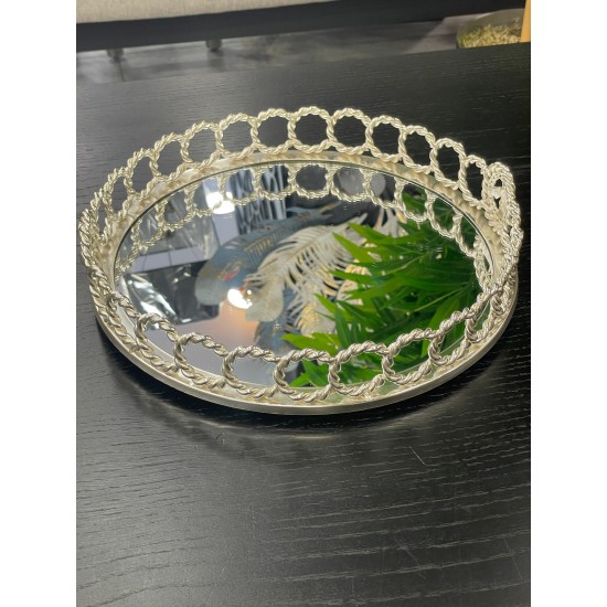 Gümüş Halka Model Tepsi 