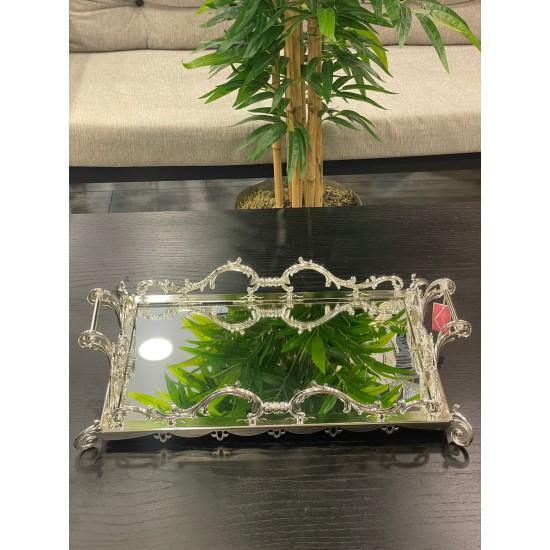 Gümüş Dikdörtgen Tepsi 