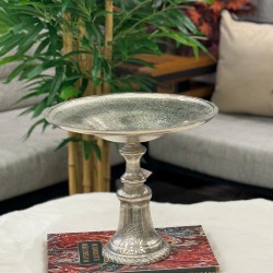Gümüş Renk Alüminyum Döküm Masa Üstü Meyvelik