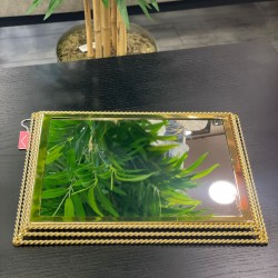 Gold Zincir Model Jardiyer Tepsi 