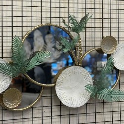 Metal Aynalı Ferforje Duvar Pano