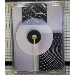 Ahşap Kasa Soyut Desen Yağlı Boya Duvar Tablo